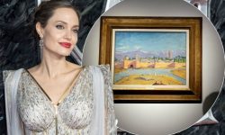 (FOTO) Angelina Jolie a vândut o pictură de Winston Churchill cu un preț record de 7 milioane de lire sterline