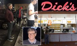 Bill Gates a uitat de bogăție și, simplu, stă în coadă după un burger. FOTO cu alte 4 vedete care nu țin cont de stele