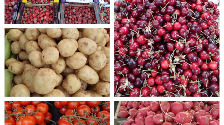 Căpșunele – mai ieftine! Ce prețuri sunt, astăzi, în Piața Centrală la fructe, legume și verdeață