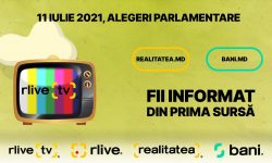 Fii informat din prima sursă! Alegerile parlamentare sunt în DIRECT LA RLIVE TV – RLIVE.MD, REALITATEA.MD ȘI BANI.MD