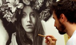 Între artă și realitate: Un artist italian creează picturi hiper-realiste folosind doar grafit și cărbune!