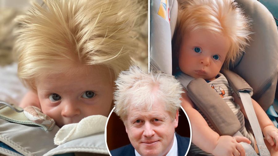 (FOTO) Bebelușul de trei luni care a devenit celebru datorită asemănării sale cu Boris Johnson. „Un mini Boris”