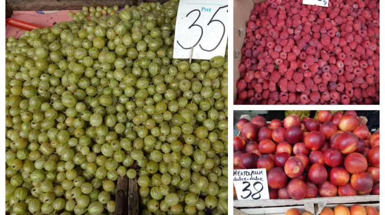 Pomușoarele – hitul sezonului la Piața Centrală! Ce prețuri sunt afișate la fructe și legume