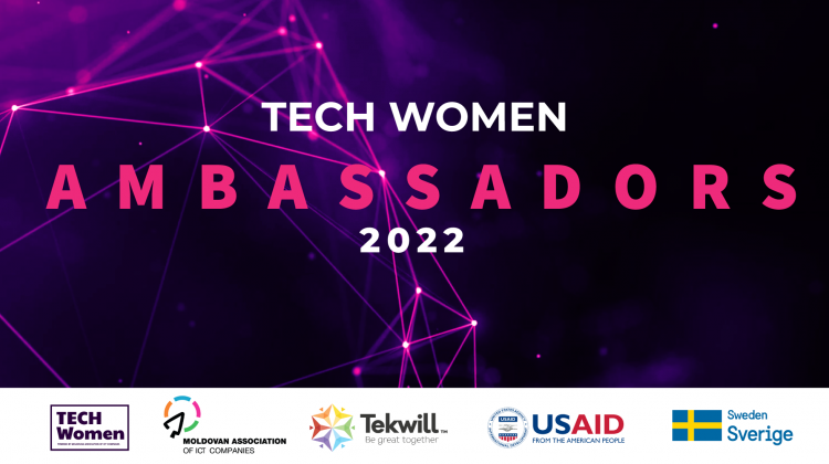 Devino Ambasadoare Tech Women! Înscrie-te la programul care inspiră fetele și femeile să aleagă o carieră în IT