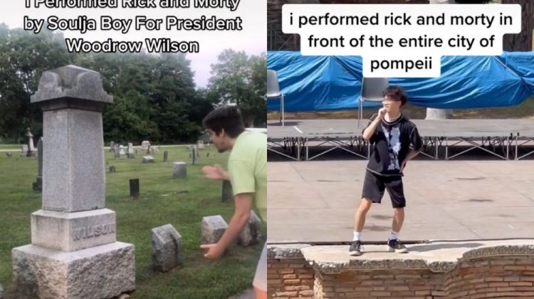 Un nou trend pe TikTok! TikTokerii interpretează „Rick and Morty” de Soulja Boy la mormintele unor oameni celebri