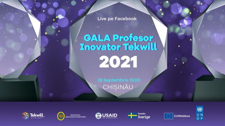 A fost lansată „Gala Profesor Inovator Tekwill”. Premii – Certificat de Excelență și laptop performant