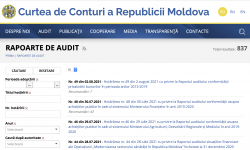 Curtea de Conturi anunță lansarea unei versiuni modernizate a paginii web