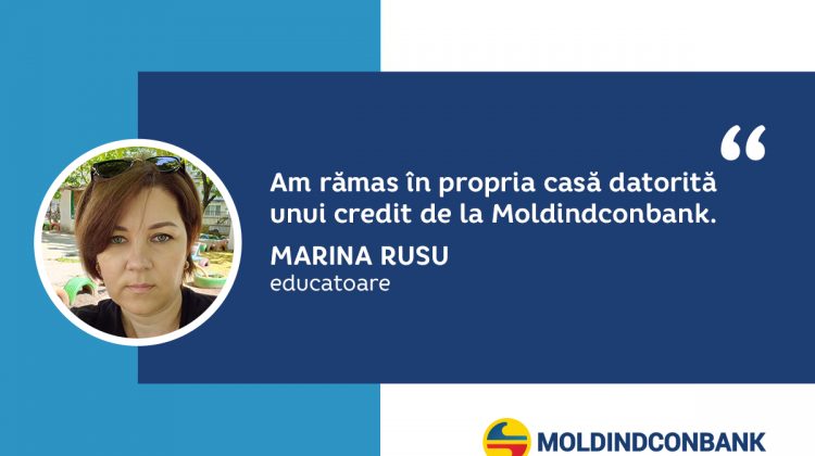 O mamă cu doi copii a rămas în propria casă datorită unui credit de la Moldindconbank