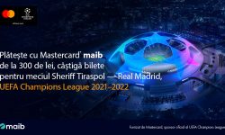 Achită cu cardul Mastercard de la maib și câștigă bilete la meciul Sheriff Tiraspol – Real Madrid