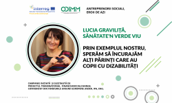 Lucia Gavrilița, SRL „VERDEVIU”: Prin exemplul nostru, sperăm să încurajăm alți părinți care au copii cu dizabilități