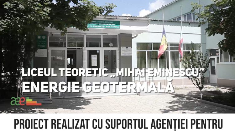 Energie geotermală la Liceul Teoretic ,,Mihai Eminescu”, or. Comrat, UTA Găgăuzia