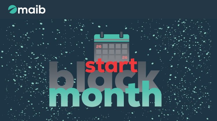 Black Month la maib! Ia-ți un card premium și beneficiază de până la 100% reducere la deservire