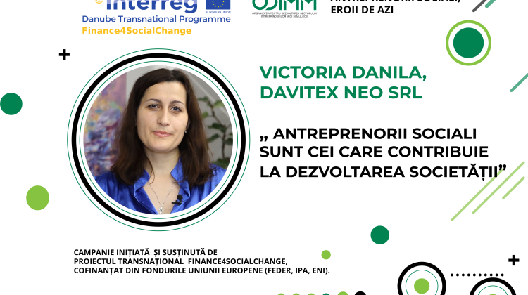 Victoria Danila, Davitex Neo SRL: Antreprenorii sociali sunt cei care contribuie la dezvoltarea societății