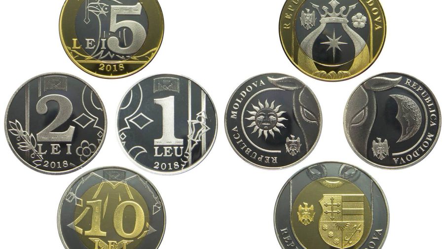 Leul moldovenesc mult mai slab față de euro are monede de 1 leu, 2 lei și 5 lei, iar leul românesc nu are