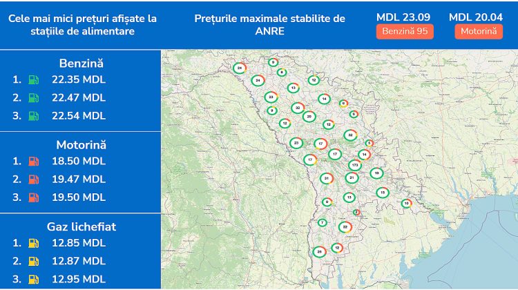 VIDEO//În atenția șoferilor! ANRE a lansat o platformă electronică de monitorizare a prețurilor la produsele petroliere