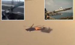 VIDEO Ucrainenii au rupt în două cu rachete britanice un elicopter rus