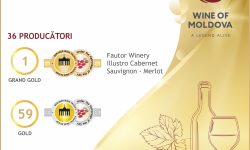 Vinurile produse în Republica Moldova ne duc faima peste hotare. 60 de medalii de aur la un concurs internațional