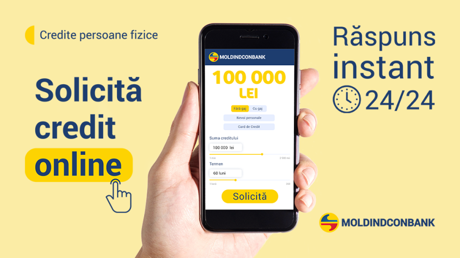 Solicită credit online de la Moldindconbank – rapid, comod și avantajos