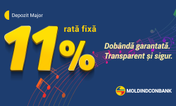 Depozitul Major de la Moldindconbank cu dobândă garantată de 11% anual – transparent și sigur