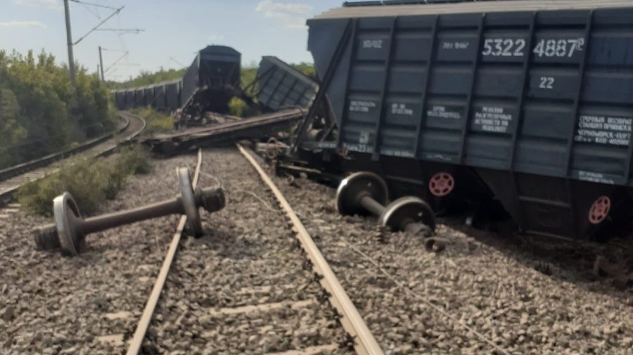 11 vagoane ucrainene au deraiat în România