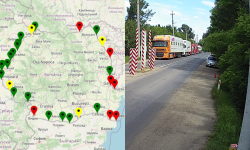 FOTO, VIDEO MAI: Rândurile de camioane de la vamă devin mai mici. Câte TIRuri staționează la Leușeni #Ziua16