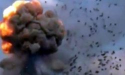VIDEO Depozit de muniție rusesc aruncat în aer