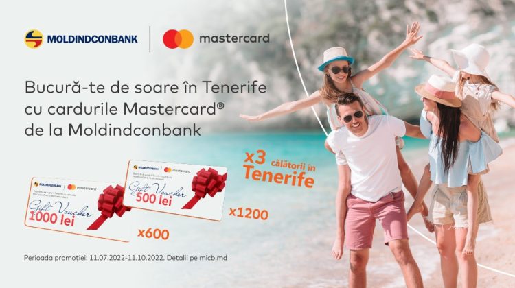 Moldindconbank și Mastercard: Bucură-te de soare în Tenerife