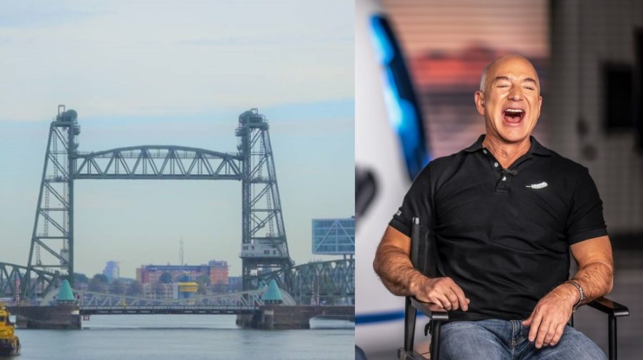Un pod de 100 de ani din Olanda stă în calea unui iaht de lux. Îi aparține miliardarului Jeff Bezos