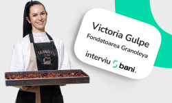 (VIDEO) 10 LEI// A început o afacere în bucătărie. Cine este Victoria Gulpe, moldoveanca care produce granola de casă