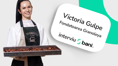 (VIDEO) 10 LEI// A început o afacere în bucătărie. Cine este Victoria Gulpe, moldoveanca care produce granola de casă
