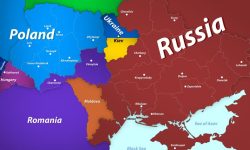 Medvedev publică o hartă cu Ucraina dezmembrată: Cea mai mare parte trece la Rusia, iar restul la Polonia și România