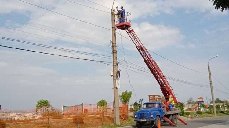 Lucrări de modernizare a iluminatului public în municipiul Chișinău