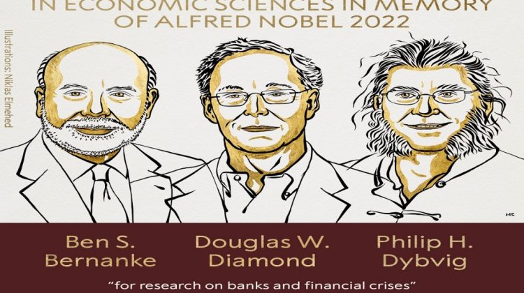 Premiul Nobel pentru Economie 2022 merge la trei profesori din SUA