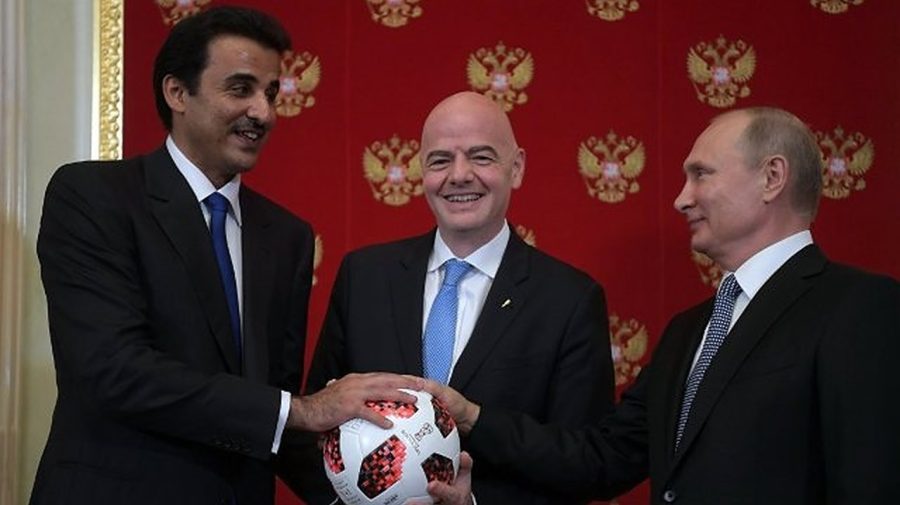 De la bombe la fotbal! Emirul Qatarului a discutat despre fotbal cu Putin. De ce le-a mulțumit ”prietenilor ruși”