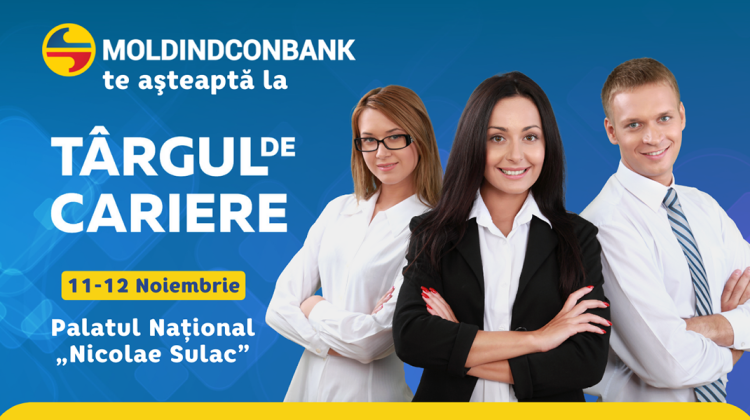 Moldindconbank, la Târgul de Cariere Chișinău – oferim oportunități de succes în sectorul bancar