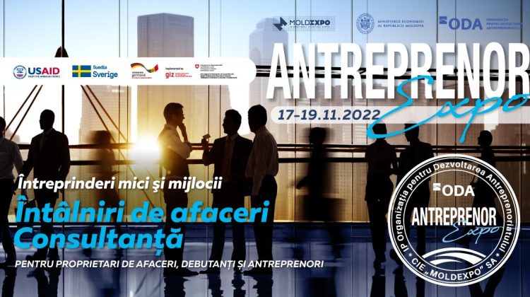 Oportunitate de promovare pentru IMM-uri! ODA și Moldexpo organizează expoziția „Antreprenor Expo”