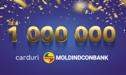 Moldindconbank – prima bancă din Republica Moldova care a emis 1 000 000 de carduri