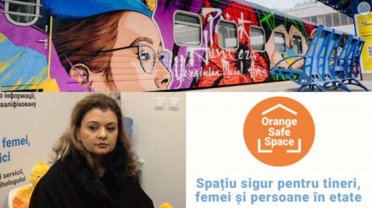 (VIDEO) Spații Sigure UNFPA, la stația de trenuri din Chișinău. Primul ajutor pe care-l vor primi refugiații ucraineni