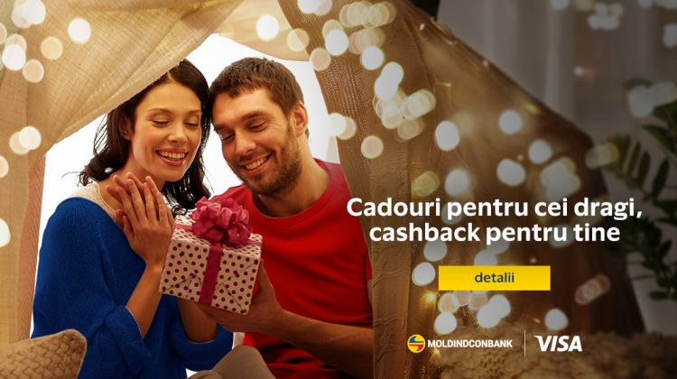 Moldindconbank și VISA anunță Cadouri pentru cei dragi – cashback și premii pentru tine