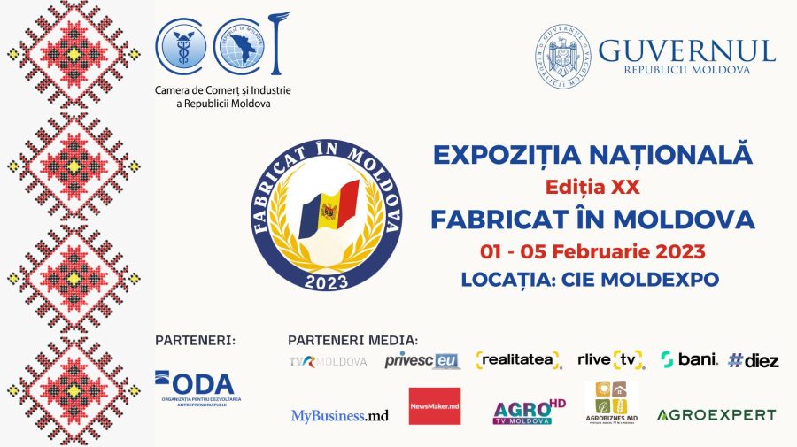 Circa 350 de companii vor participa la expoziția „Fabricat în Moldova” 2023