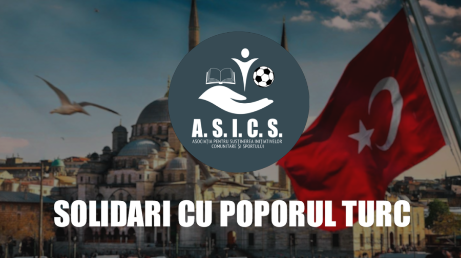 Asociația A.S.I.C.S. a donat 1 milion de lei pentru a ajuta poporul turc după seismele devastatoare