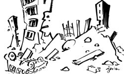 Gluma macabră făcută de Charlie Hebdo: „Seism în Tucia. Și nici măcar n-a fost nevoie de tancuri”