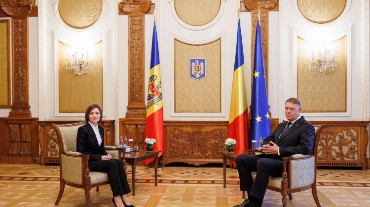Iohannis după întânirea cu Maia Sandu: Noi nu vom ceda. Moldova nu e singură în faţa provocărilor Rusiei
