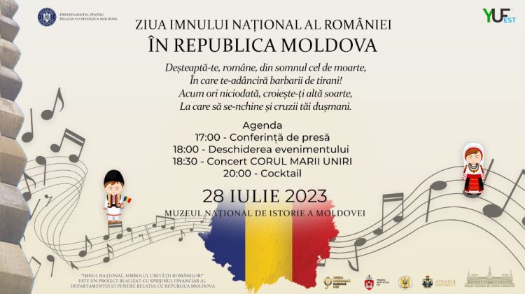 Premieră! Ziua Imnului Național al României va fi celebrată la Chișinău