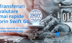 Transferurile valutare mai rapide prin Swift Go, disponibile și în Moldova, doar la Victoriabank