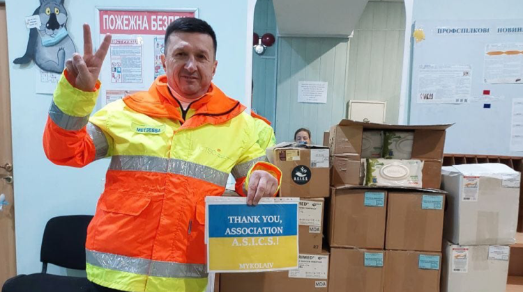 Spitalele din Ucraina au primit produsele medicale, transmise de către A.S.I.C.S.