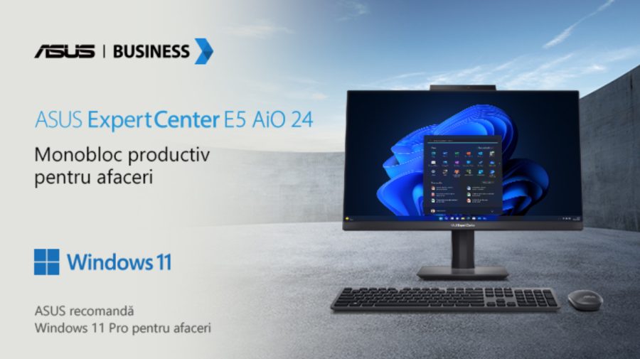 ASUS ExpertCenter E5 AiO 24 – business-ul tău are nevoie de acest PC