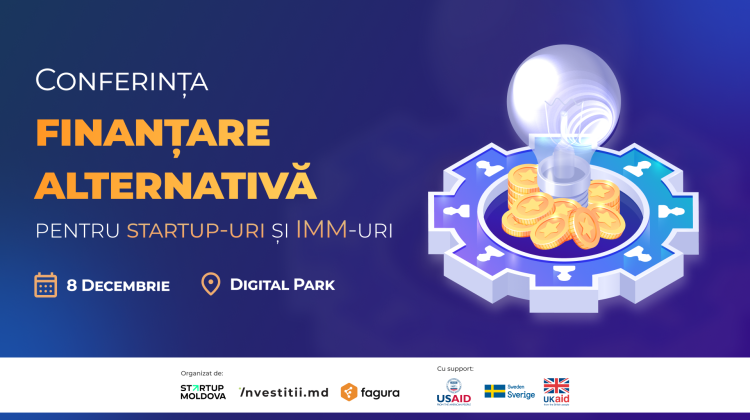 Cum poți participa la conferința  „Finanțare alternativă pentru startup-uri și IMM-uri”