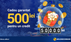 De sărbători, creditul de nevoi personale de la Moldindconbank îți aduce un cadou pe card