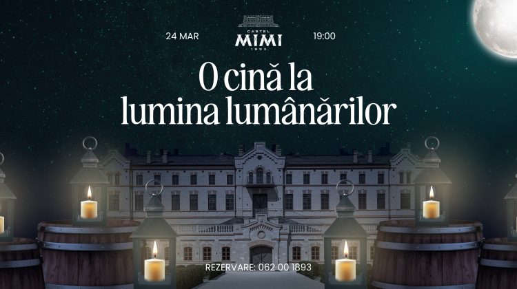 Ora de Live cu Traian de la Castel Mimi, unde va avea loc o cină la lumina lumânărilor, dedicată Orei Pământului